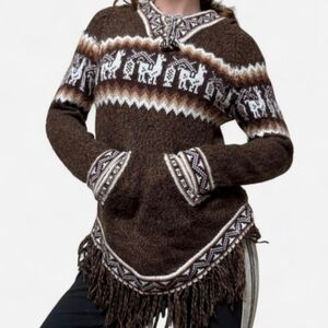 Kactus Artesanias Alpaca Hooded Sweater